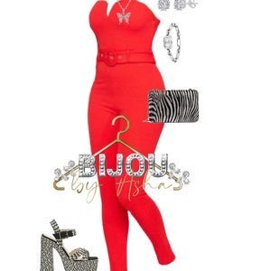 *Sexy Red Jumpsuit*